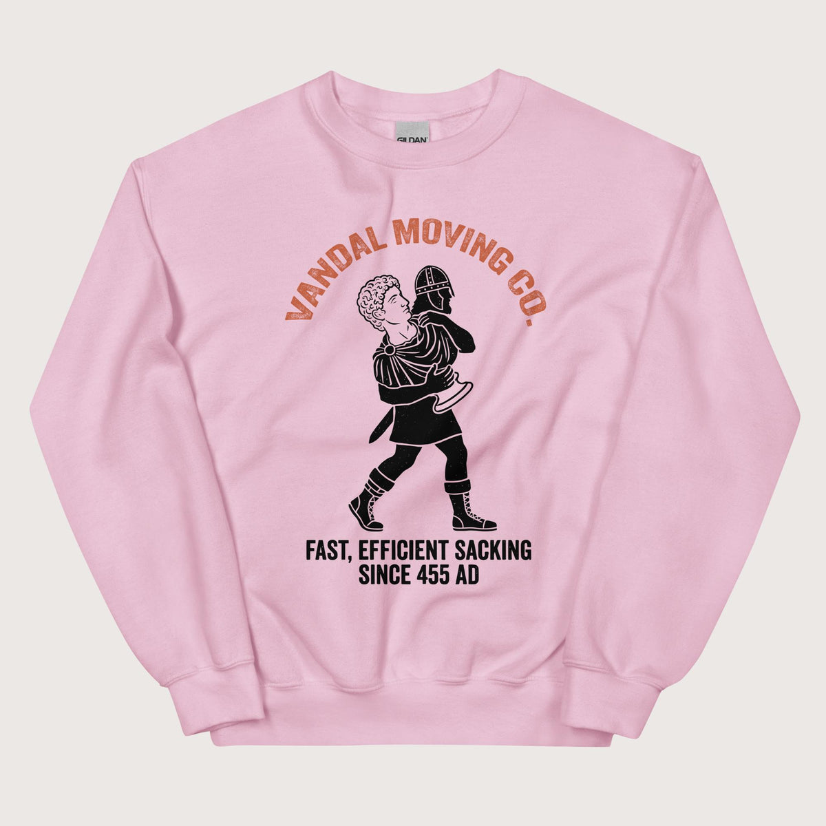 Light Pink Vandal Moving Co. Sweatshirt - history buff gift by HistoHead