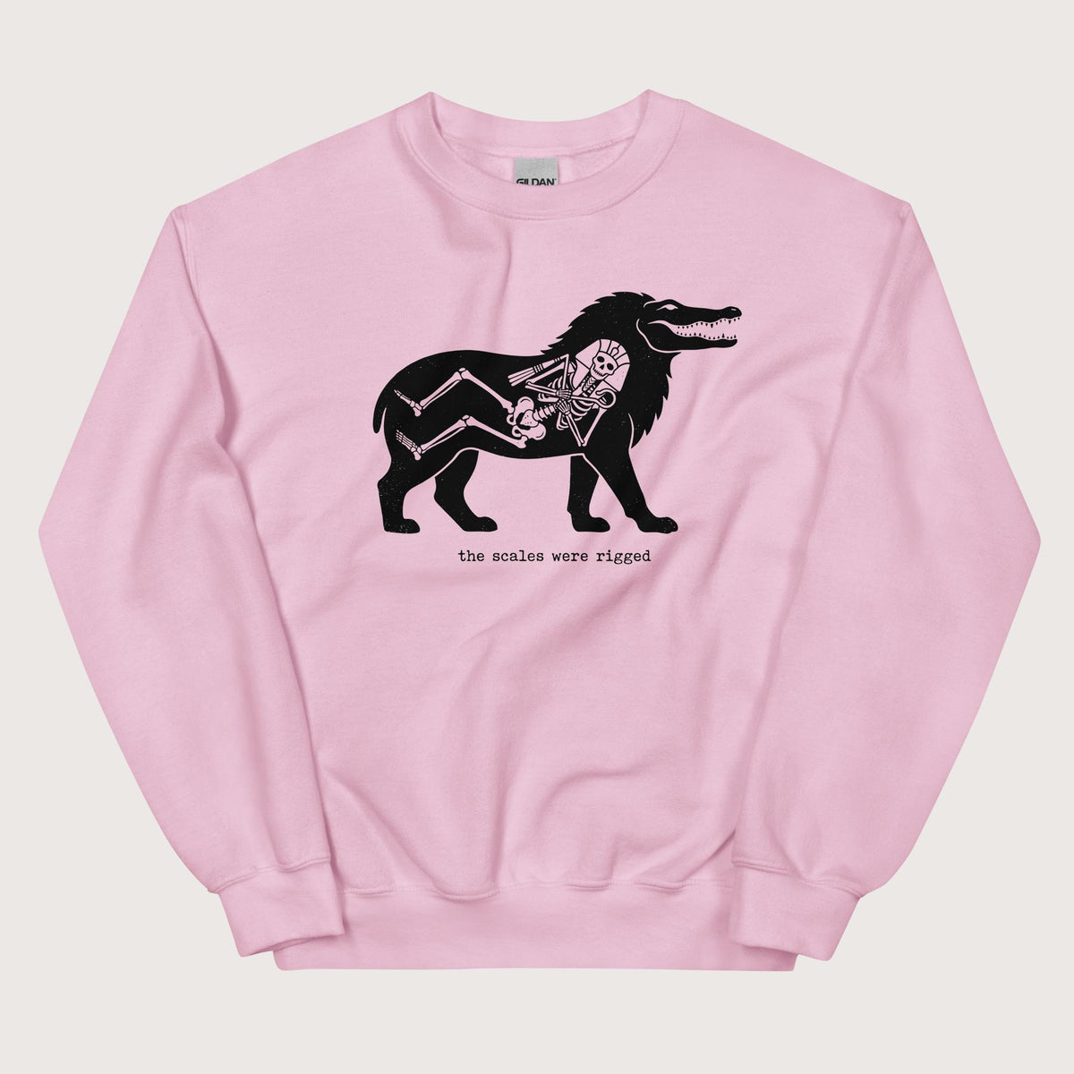 Light Pink The Scales Were Rigged Sweatshirt - history buff gift by HistoHead