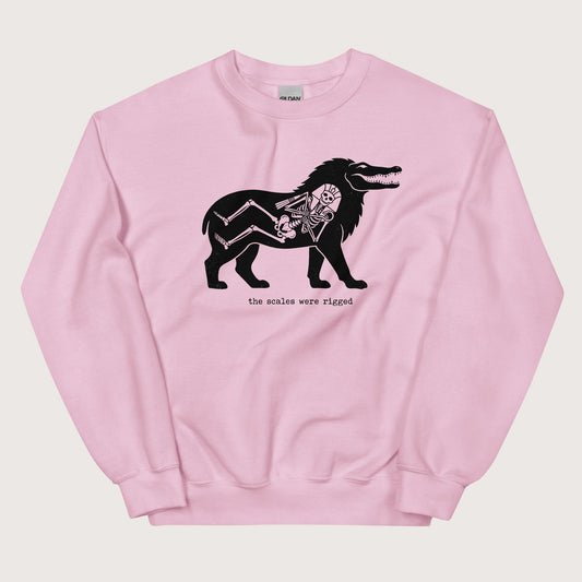 Light Pink The Scales Were Rigged Sweatshirt - history buff gift by HistoHead