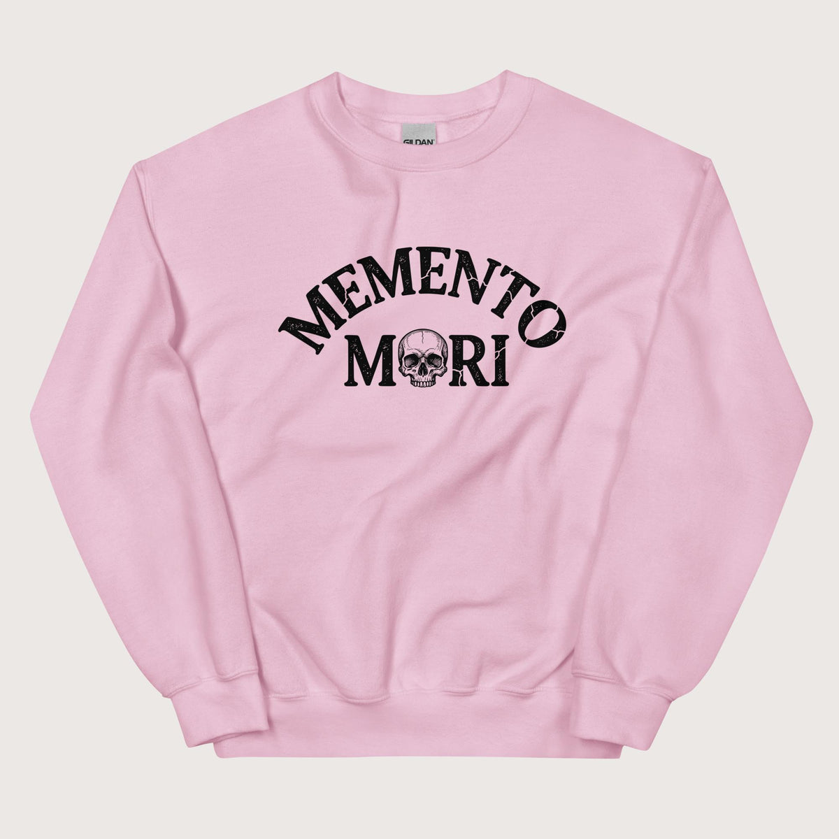 Light Pink Memento Mori Sweatshirt - history buff gift by HistoHead