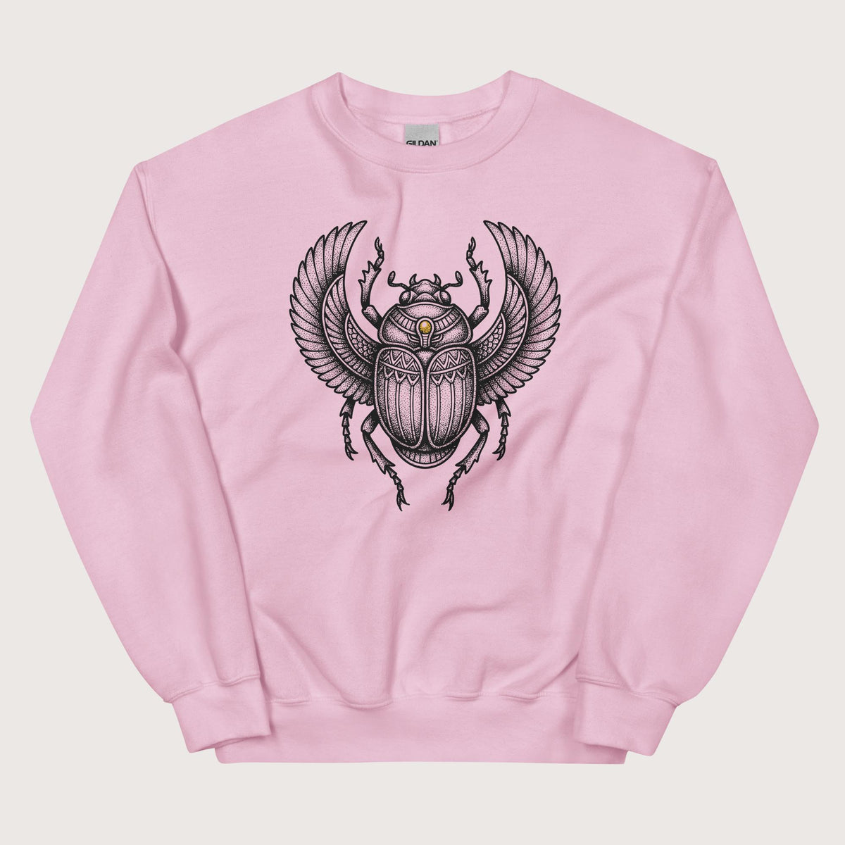 Light Pink Khepri God of Rebirth Sweatshirt - history buff gift by HistoHead
