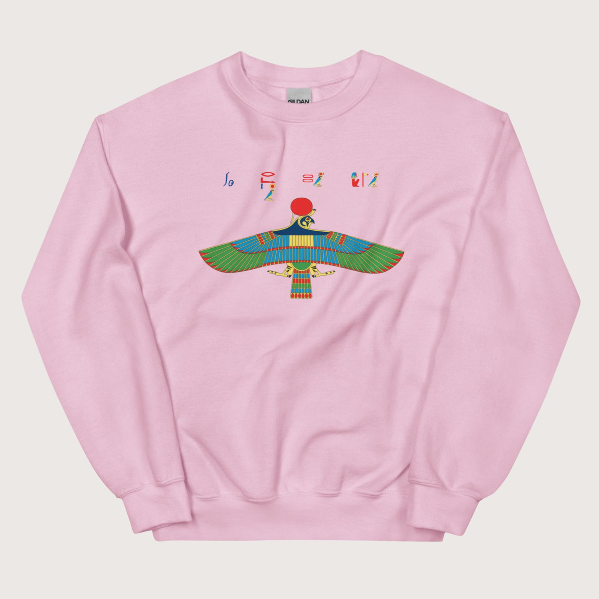 Light Pink Hawk Emblem of Ra Sweatshirt - history buff gift by HistoHead