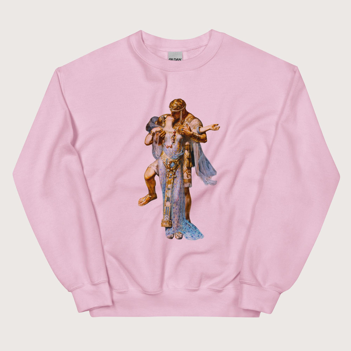 Light Pink Cleopatra and Antony Sweatshirt - history buff gift by HistoHead