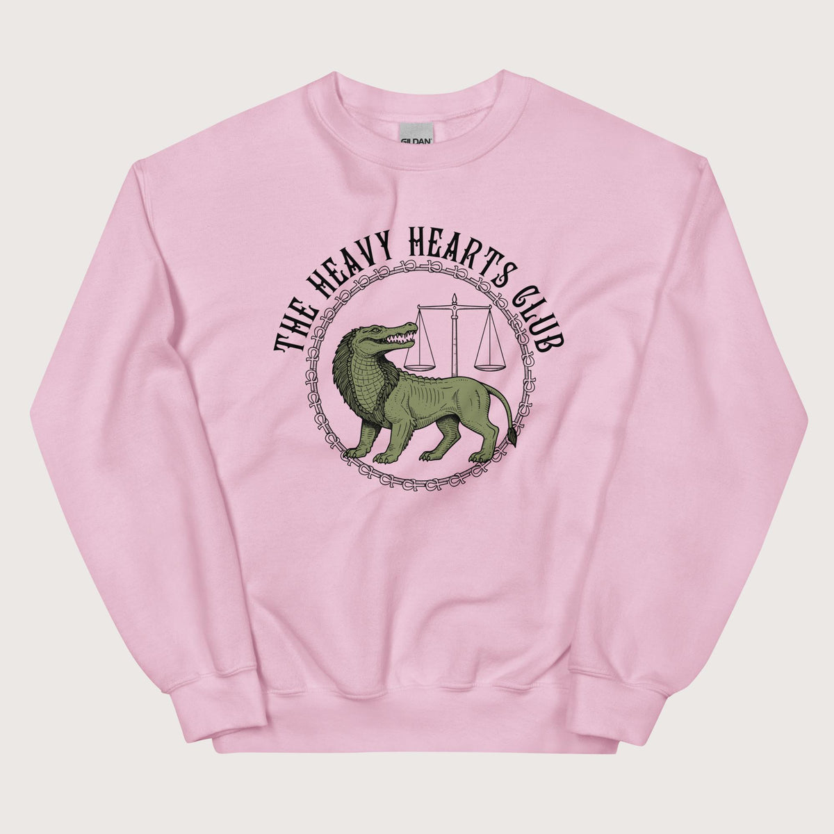 Light Pink The Heavy Hearts Club Sweatshirt - history buff gift by HistoHead