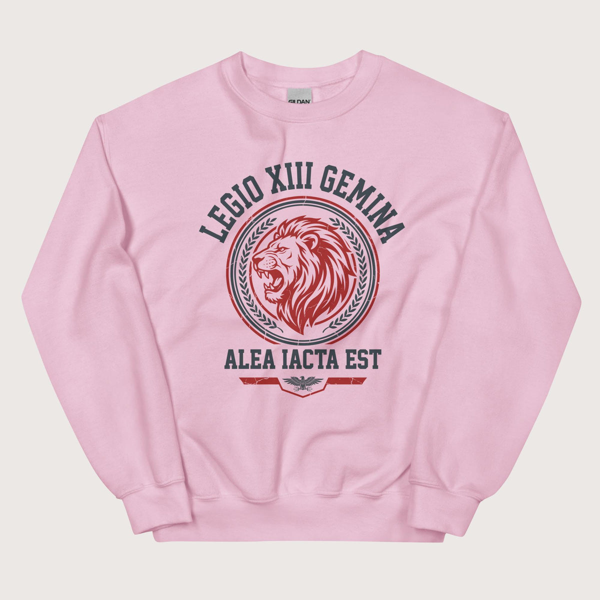 Light Pink Legio XIII Gemina Alea Iacta Est Sweatshirt - history buff gift by HistoHead