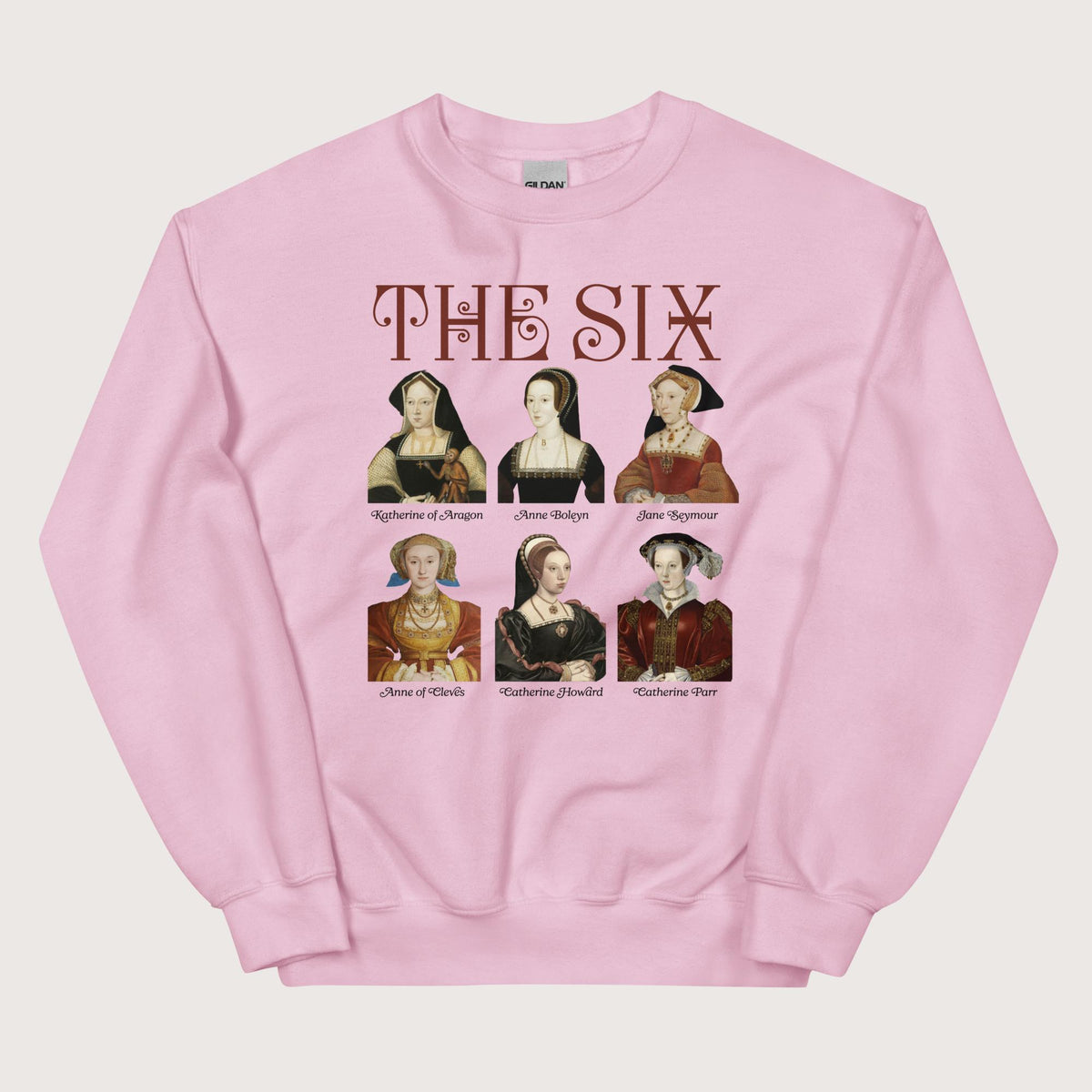 Light Pink The Six Sweatshirt - history buff gift by HistoHead