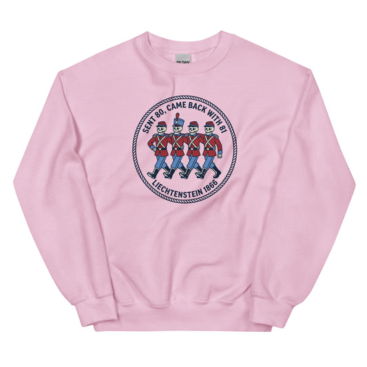 Light Pink Liechtenstein 1866 Sweatshirt - history buff gift by HistoHead