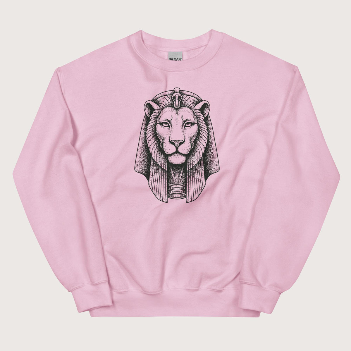 Light Pink Sekhmet Sweatshirt - history buff gift by HistoHead