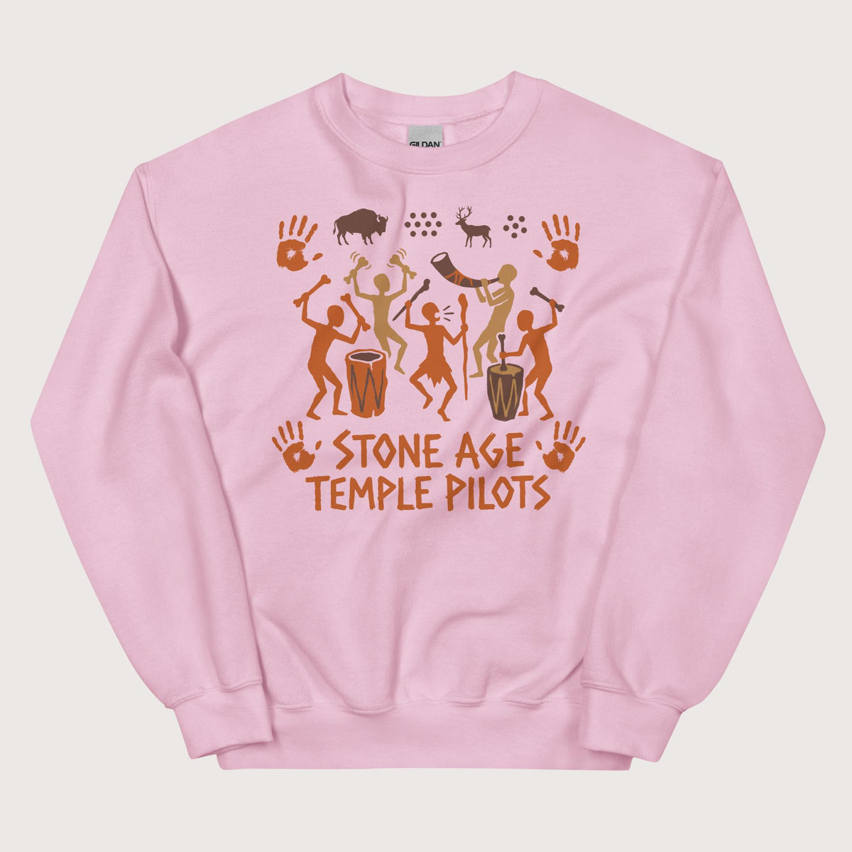 Light Pink Stone Age Temple Pilots Sweatshirt - history buff gift by HistoHead