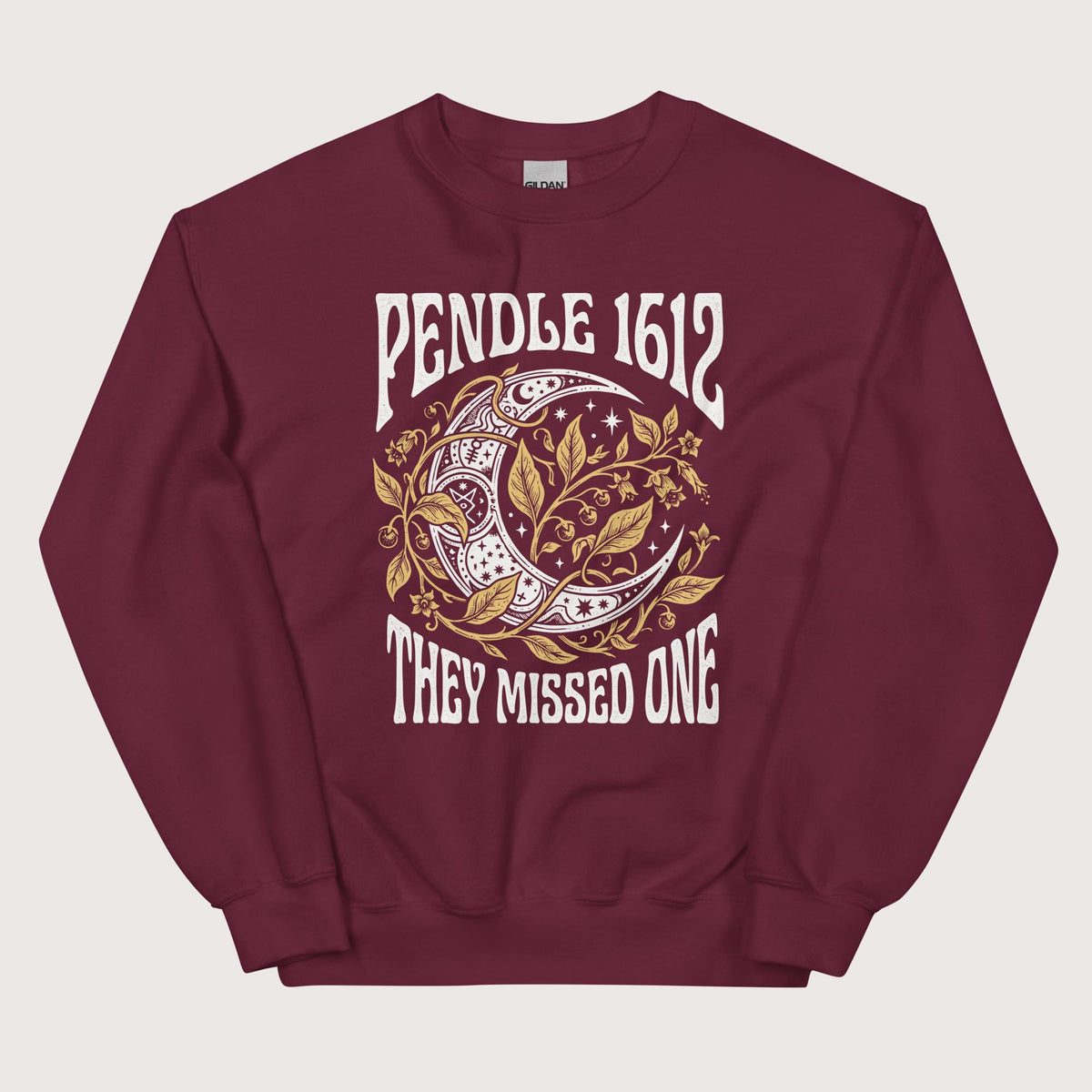 Maroon Pendle Witch Trials They Missed One Sweatshirt - history buff gift by HistoHead