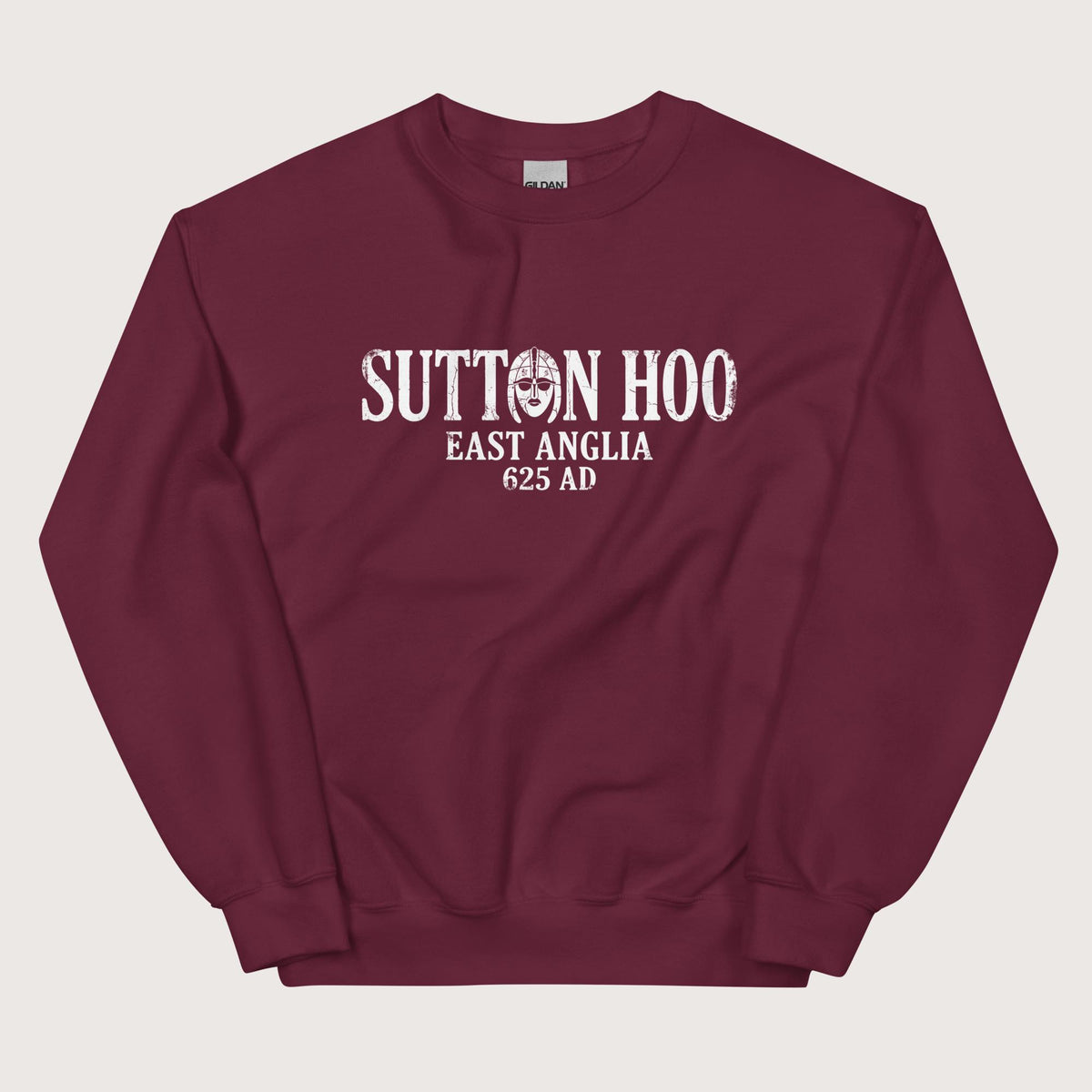 Maroon Sutton Hoo Sweatshirt - history buff gift by HistoHead