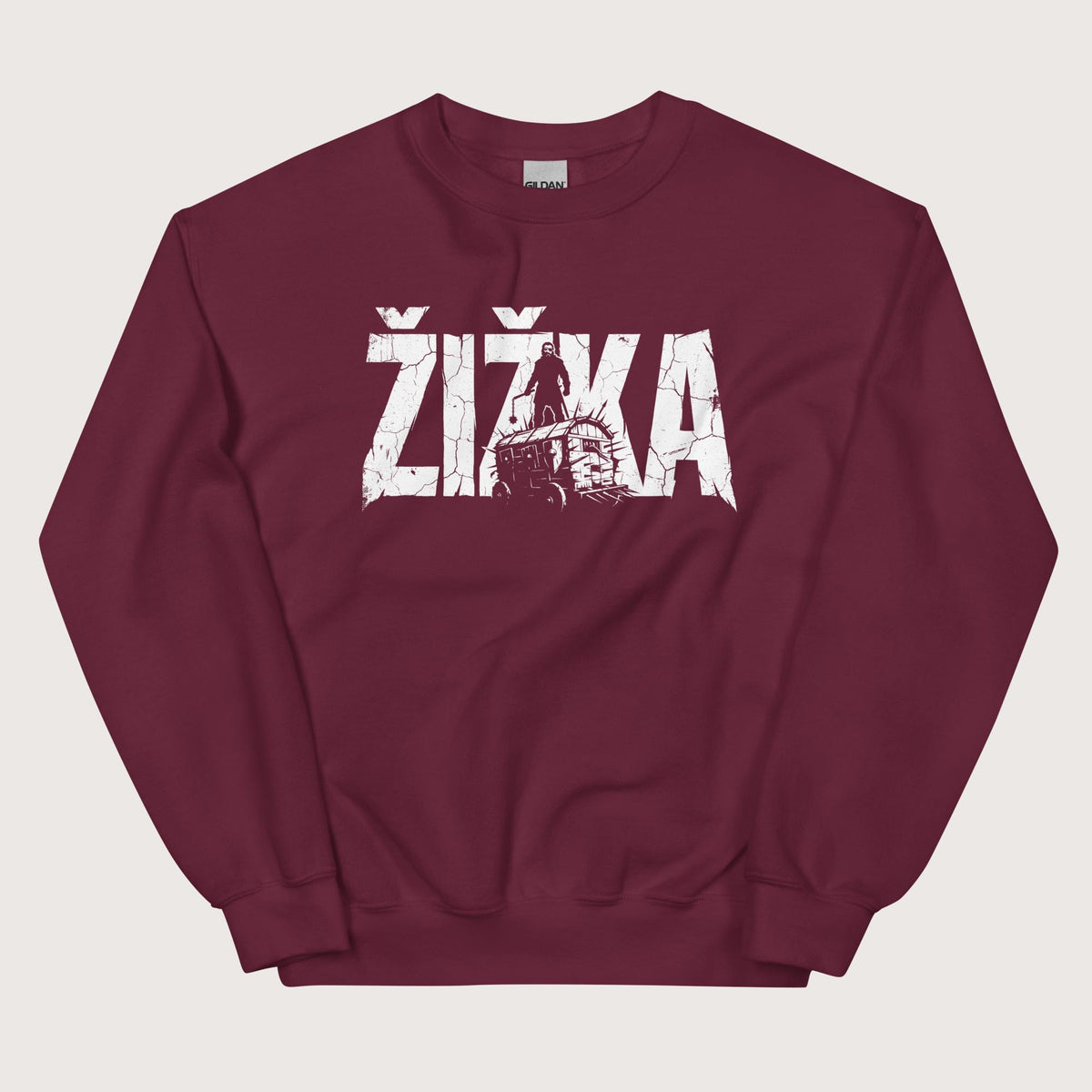 Maroon Jan Žižka Sweatshirt - history buff gift by HistoHead