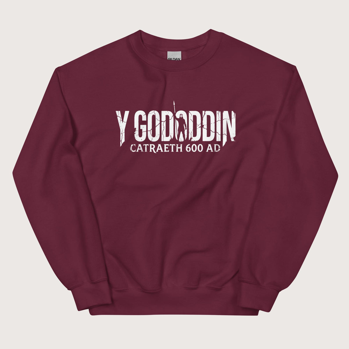 Maroon Y Gododdin Catraeth 600 Sweatshirt - history buff gift by HistoHead