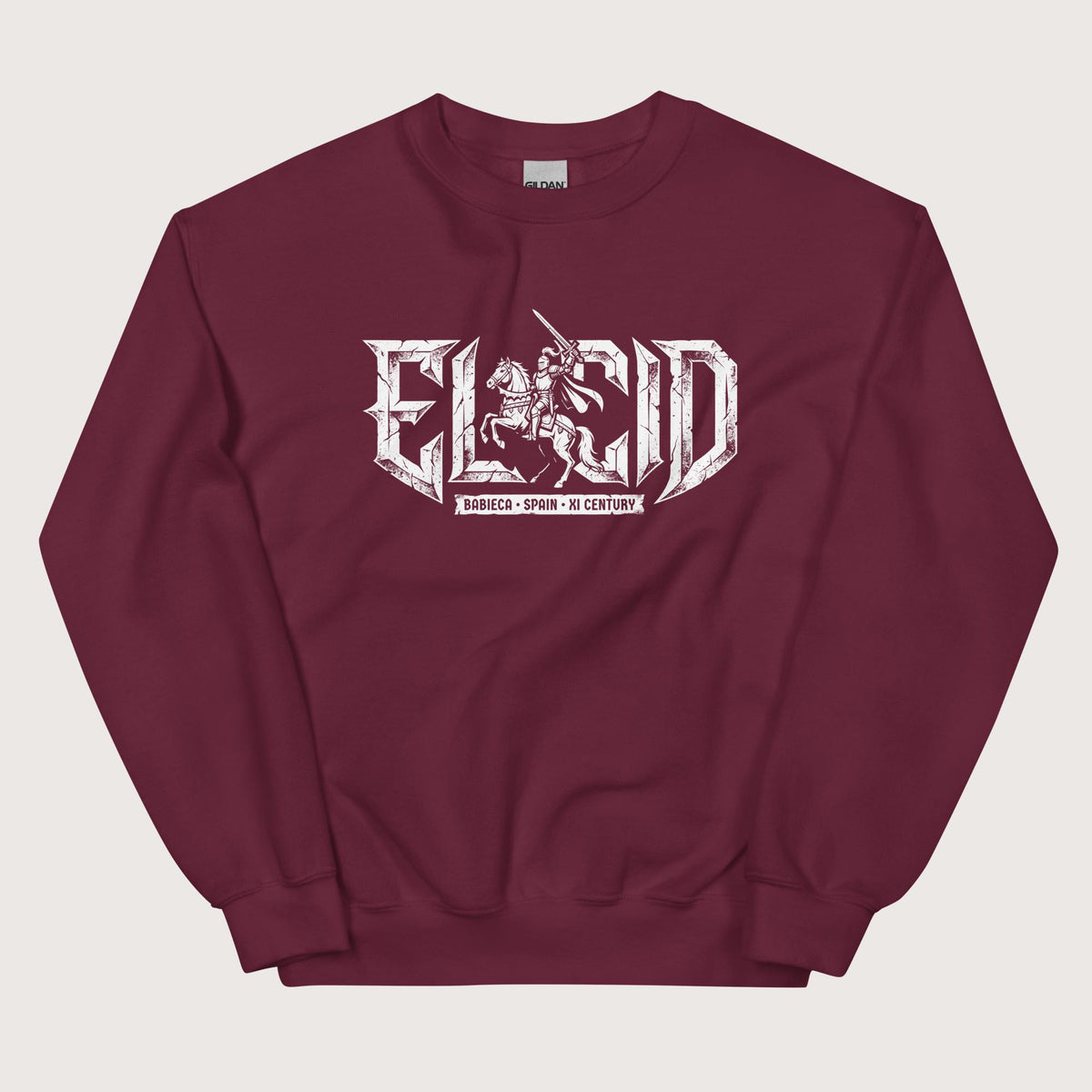 Maroon El Cid Sweatshirt - history buff gift by HistoHead