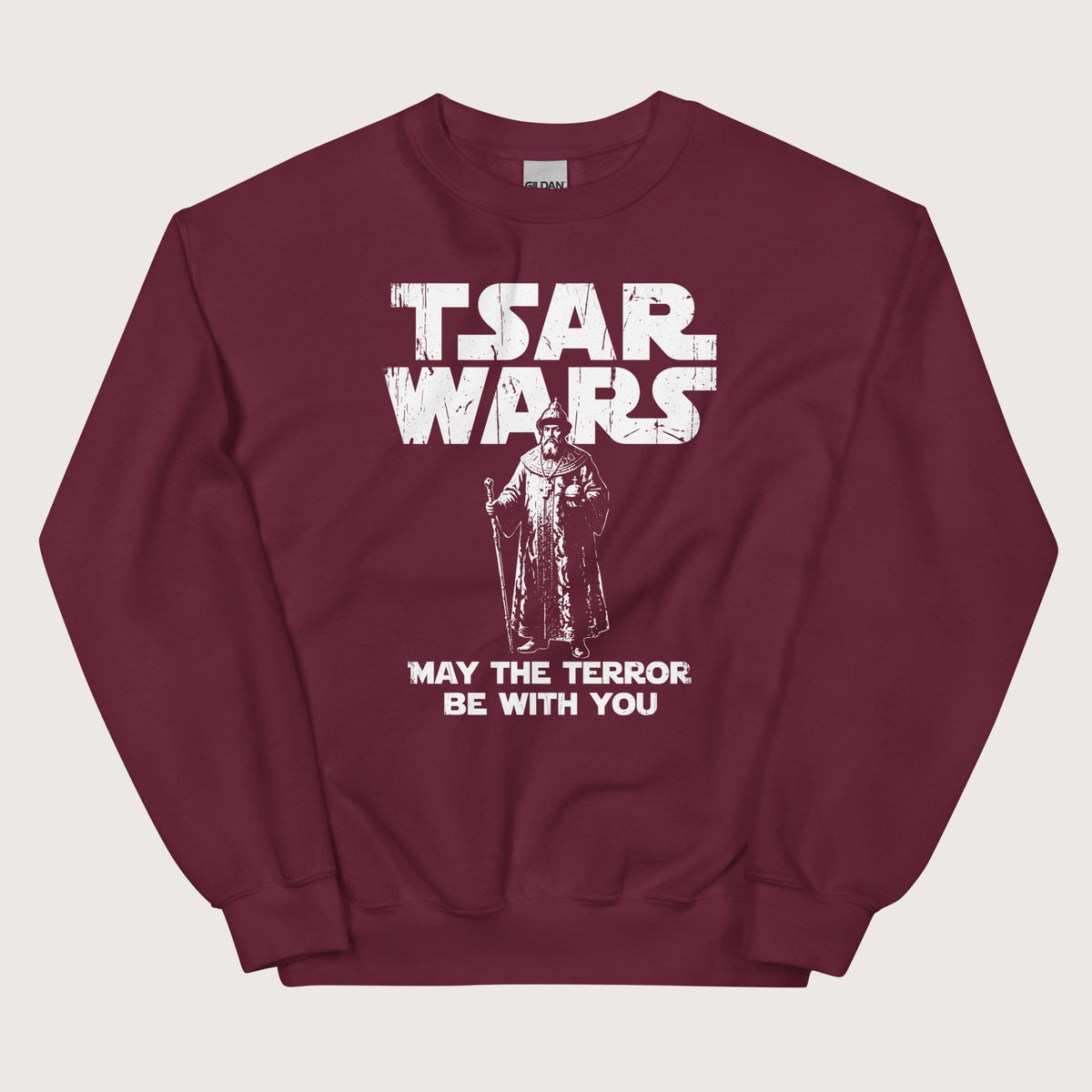 Maroon Ivan the Terrible Tsar Wars Sweatshirt - history buff gift by HistoHead