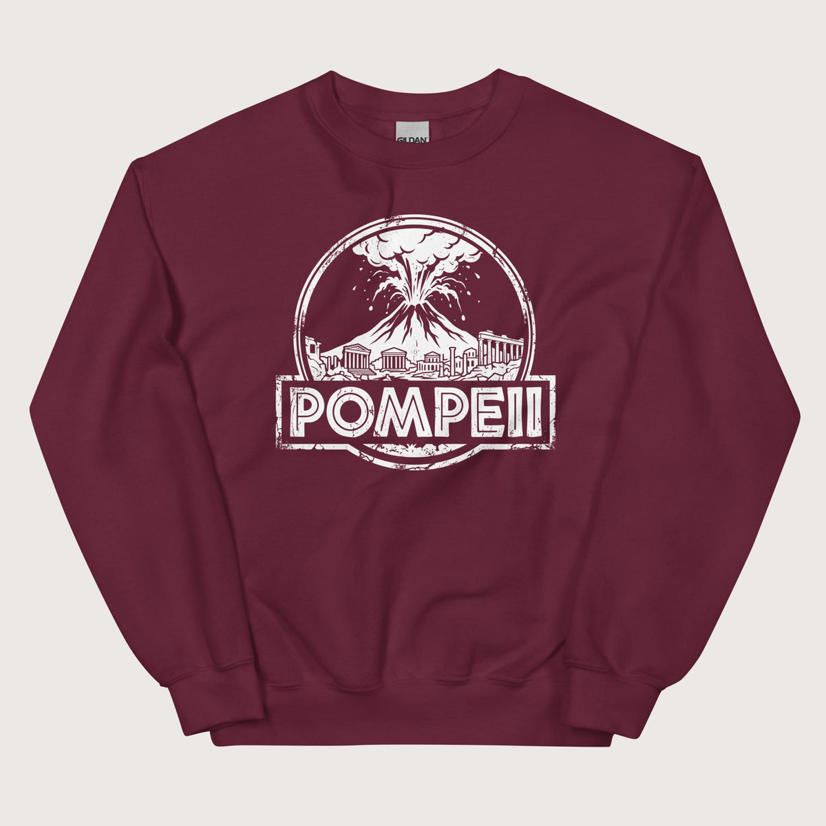 Maroon Pompeii Sweatshirt - history buff gift by HistoHead