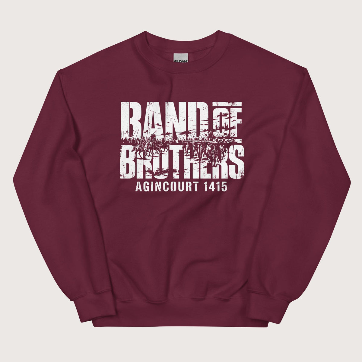 Maroon Band of Brothers Agincourt 1415 Sweatshirt - history buff gift by HistoHead