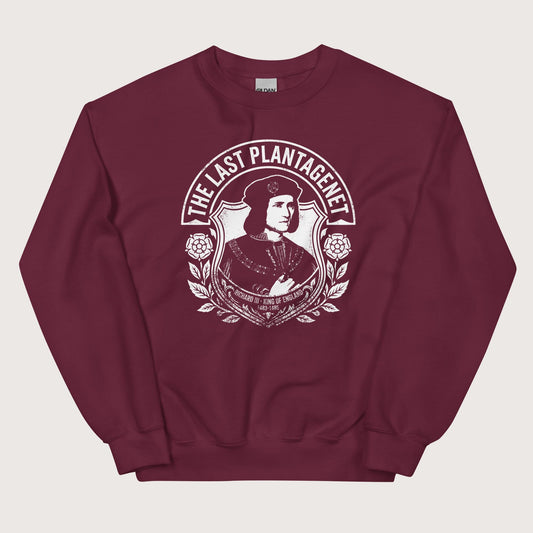 Maroon Richard III The Last Plantagenet Sweatshirt - history buff gift by HistoHead