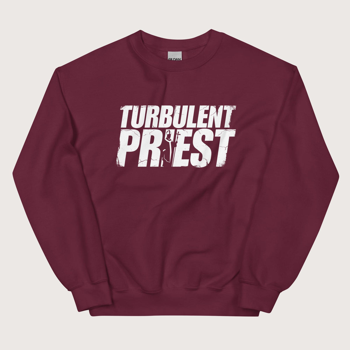 Maroon Thomas Becket Turbulent Priest Sweatshirt - history buff gift by HistoHead