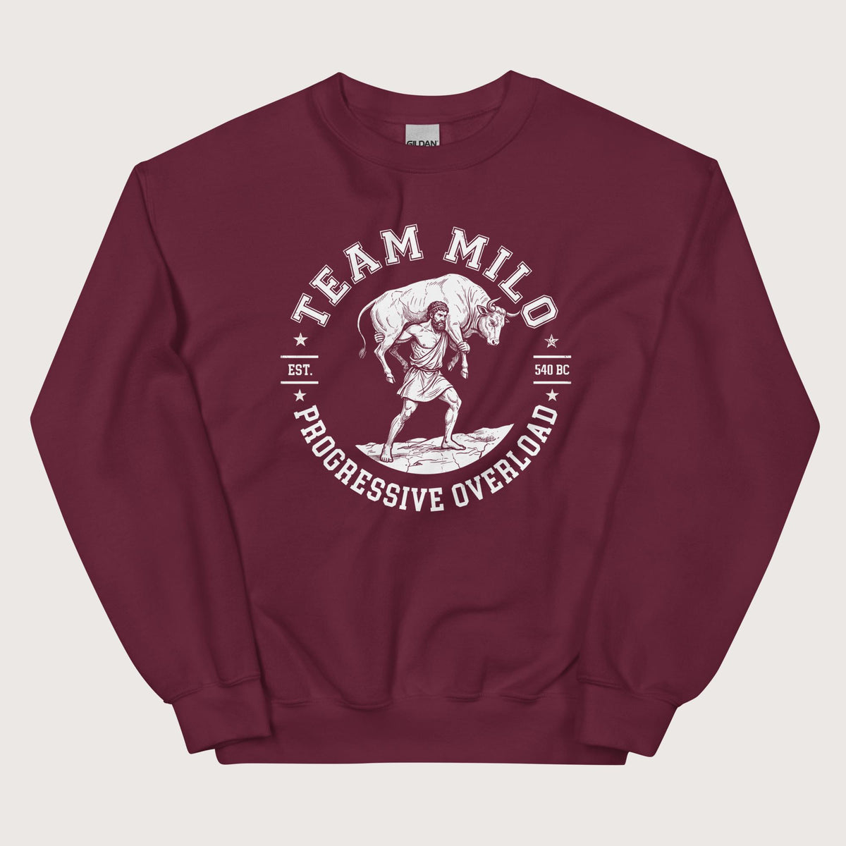 Maroon Team Milo Sweatshirt - history buff gift by HistoHead