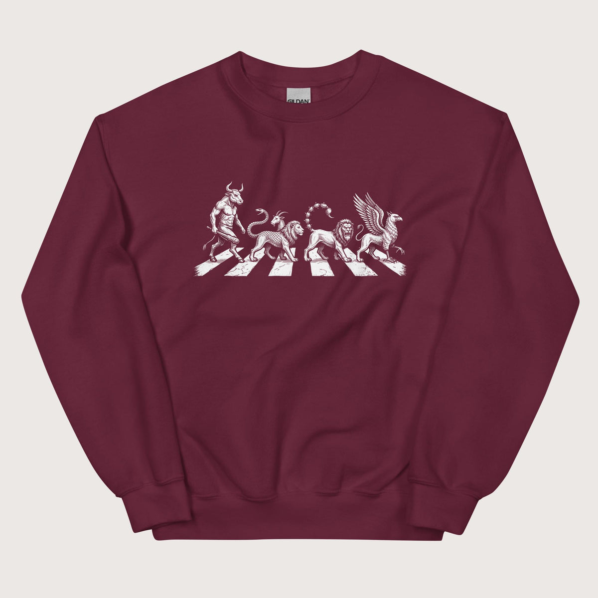 Maroon Beast Road Sweatshirt - history buff gift by HistoHead