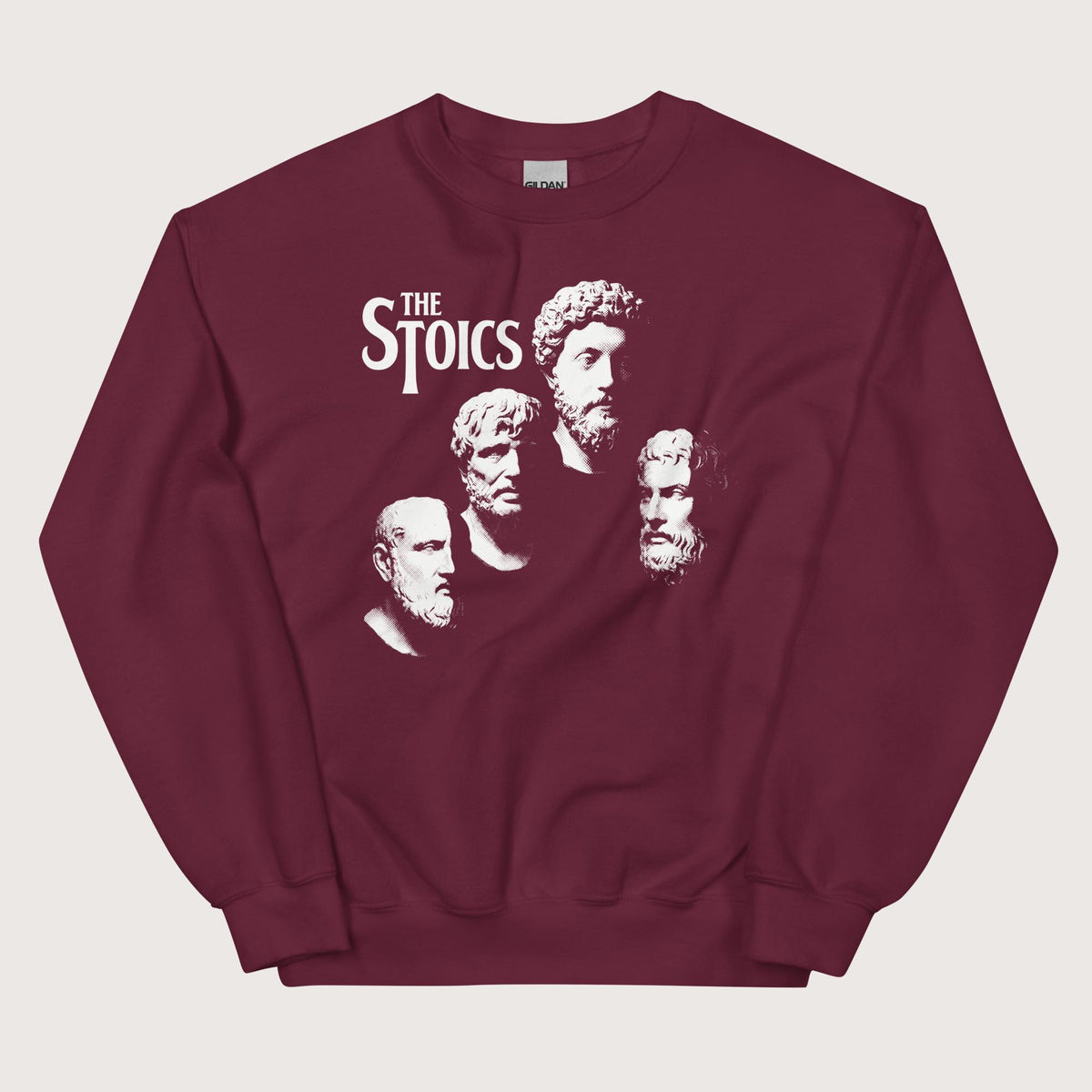 Maroon The Stoics Sweatshirt - history buff gift by HistoHead