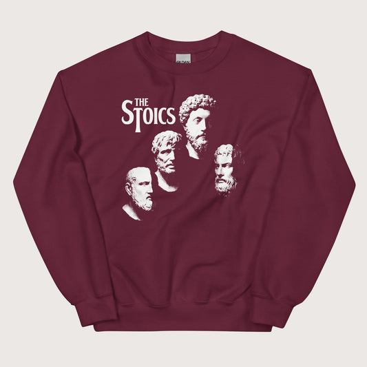 Maroon The Stoics Sweatshirt - history buff gift by HistoHead