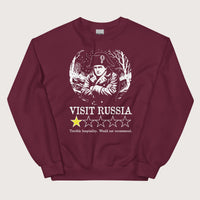 Maroon Napoleon Visit Russia Review Sweatshirt - history buff gift by HistoHead