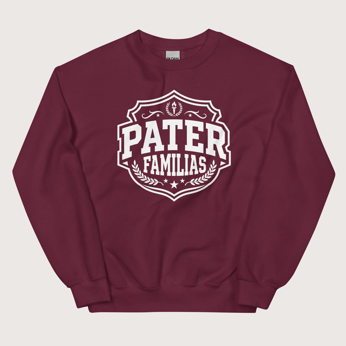 Maroon Pater Familias Latin Sweatshirt - history buff gift by HistoHead