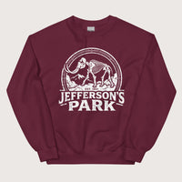 Maroon Jefferson's Park Sweatshirt - history buff gift by HistoHead