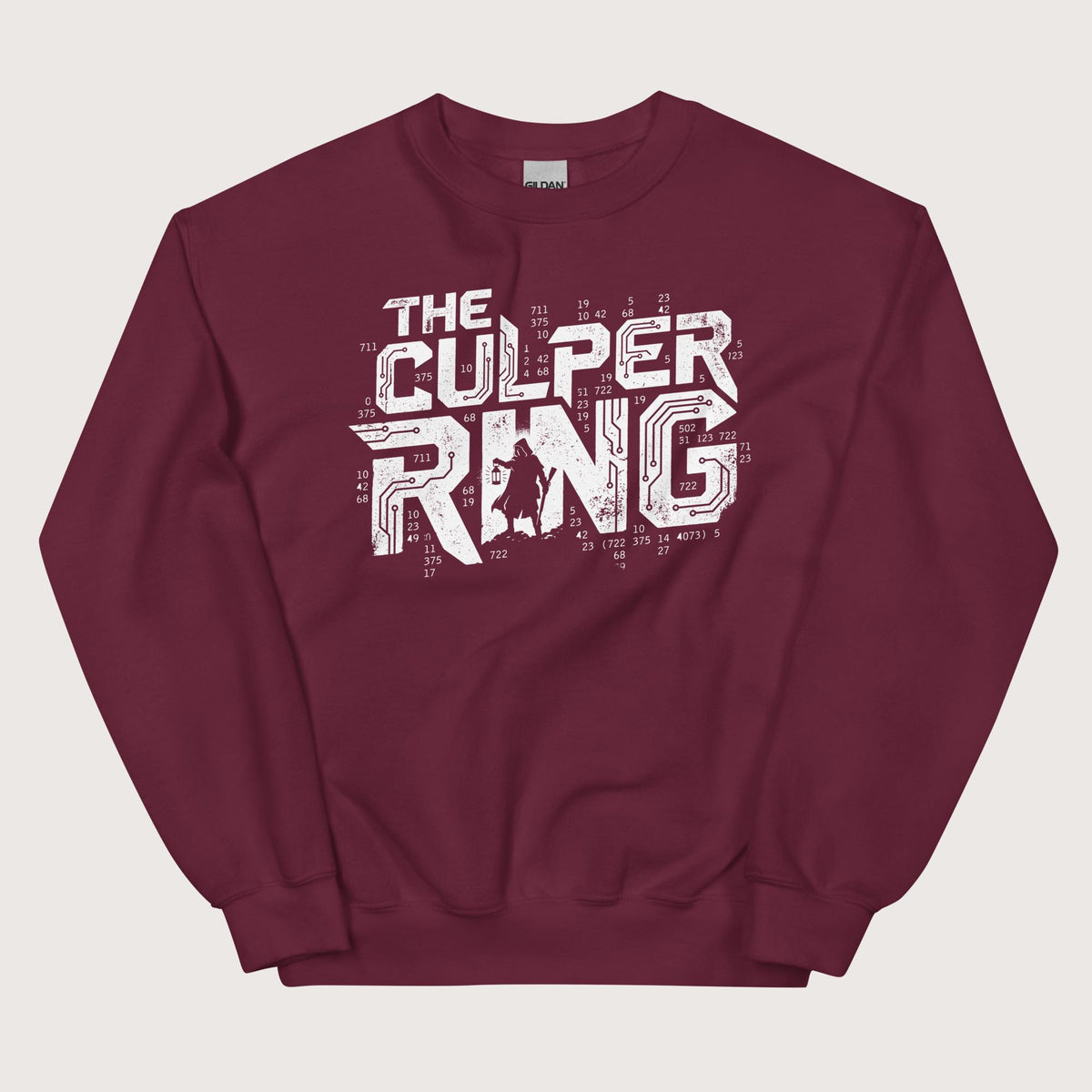 Maroon The Culper Ring Sweatshirt - history buff gift by HistoHead
