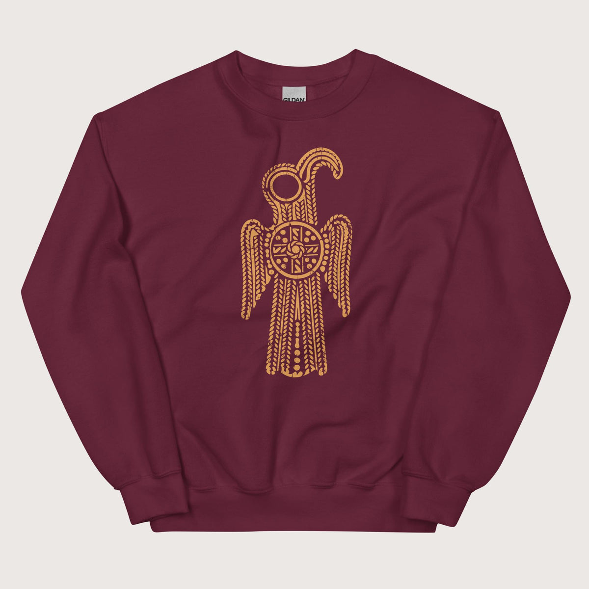 Maroon Anglo-Saxon Eagle Sweatshirt - history buff gift by HistoHead