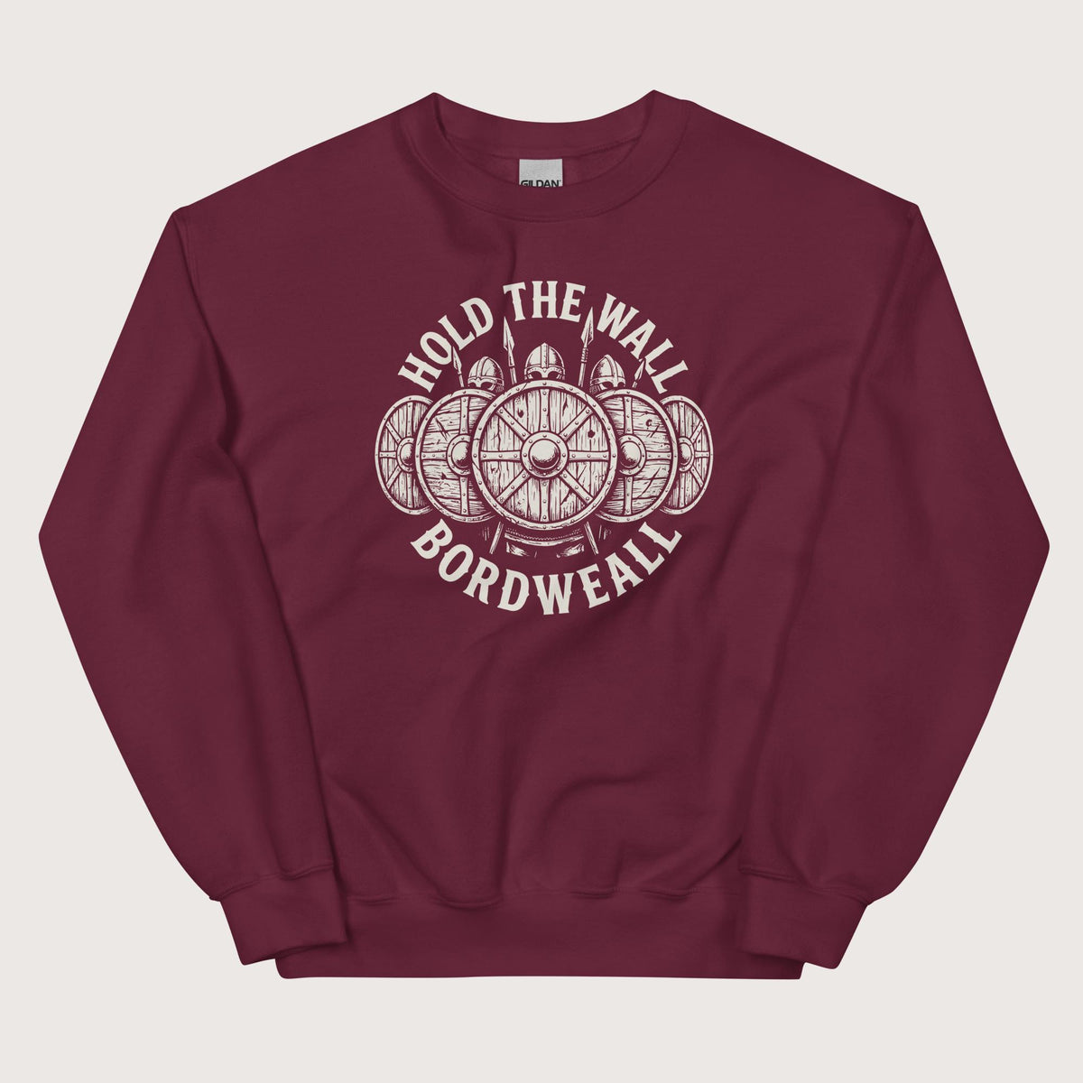 Maroon Hold the Wall Sweatshirt - history buff gift by HistoHead