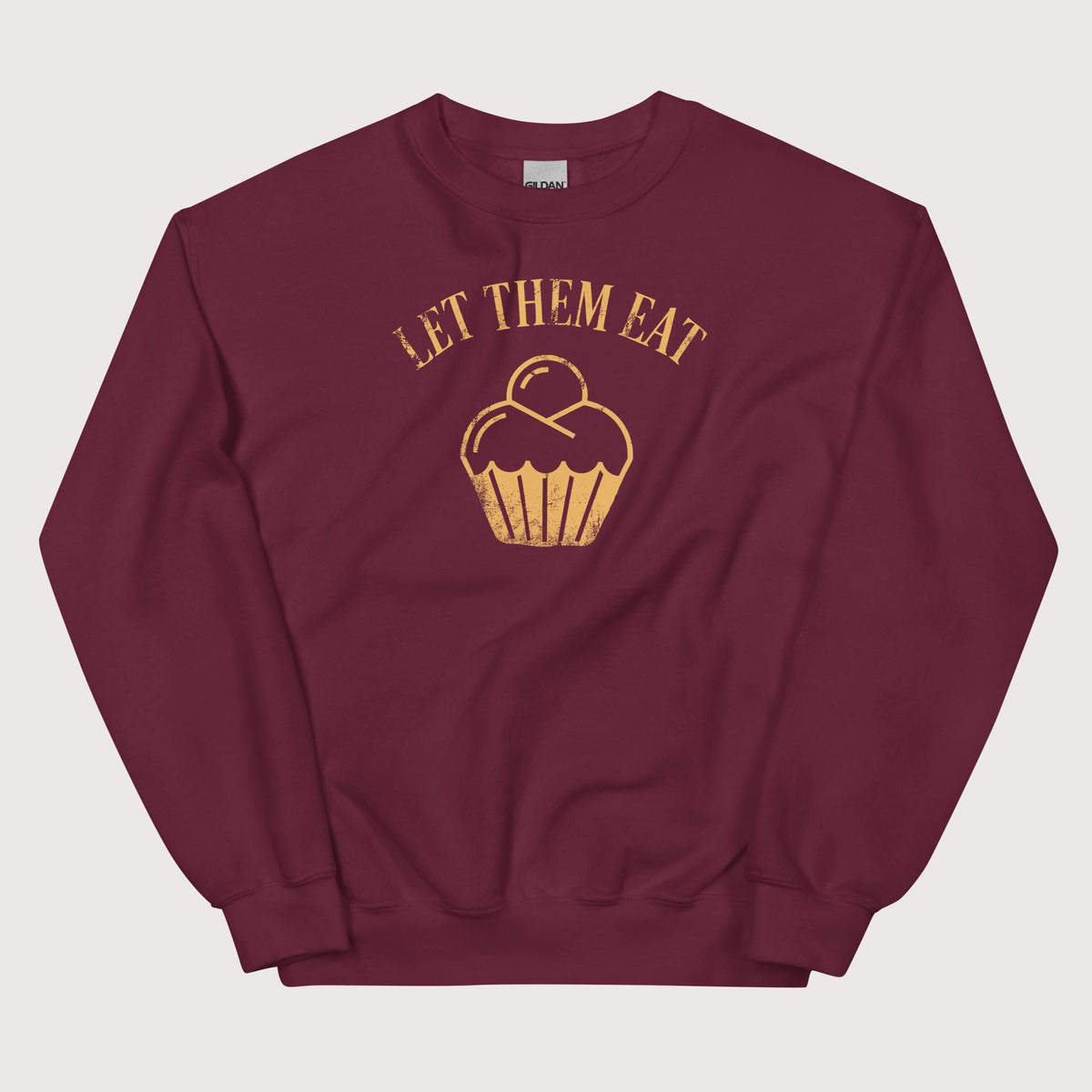 Maroon Let Them Eat Cake Sweatshirt - history buff gift by HistoHead