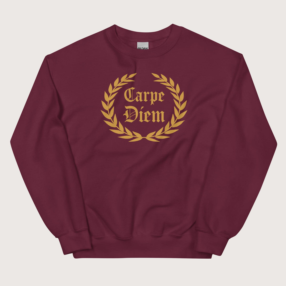 Maroon Carpe Diem Sweatshirt - history buff gift by HistoHead