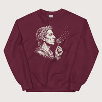 Maroon Caesar Blowing Wishes Sweatshirt - history buff gift by HistoHead