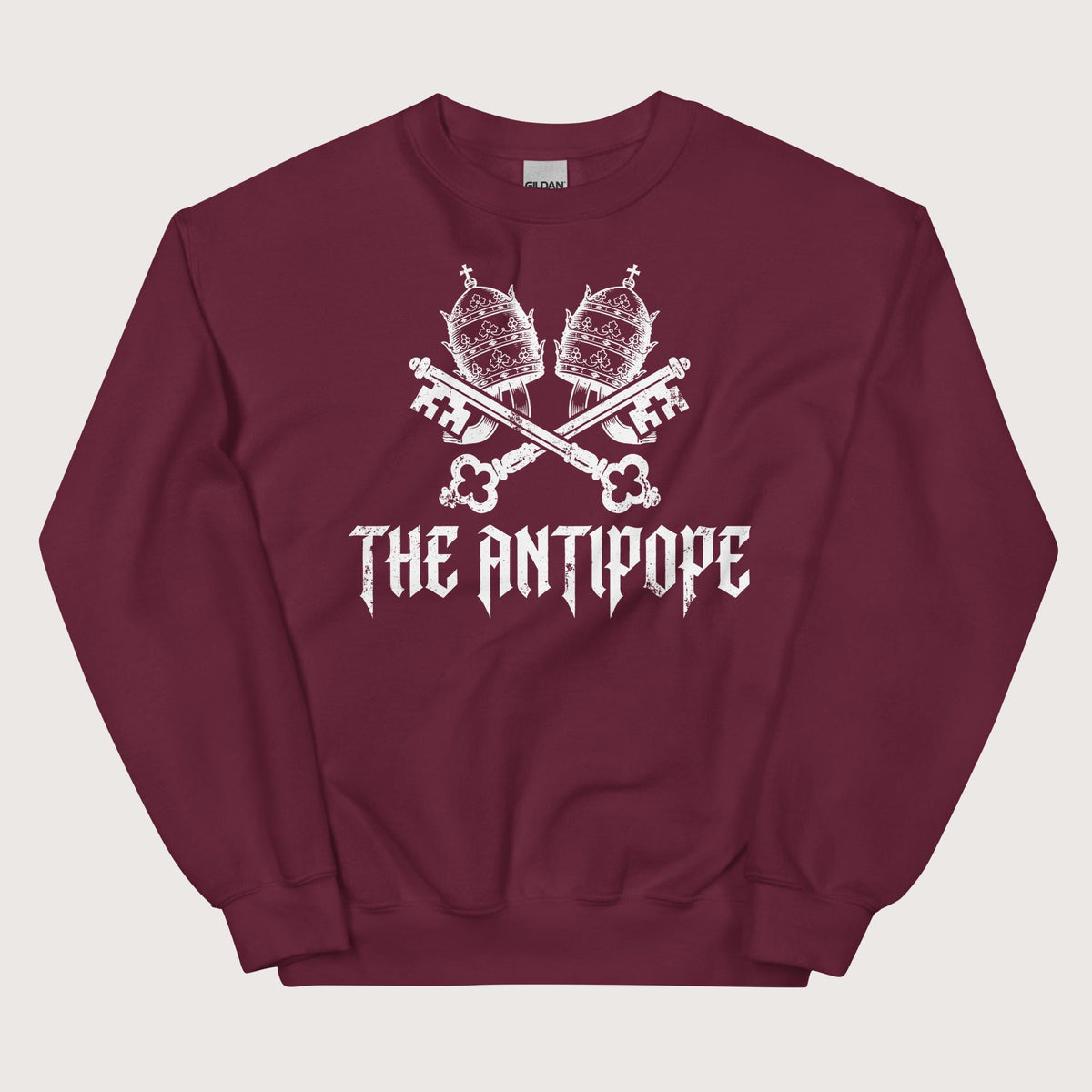 Maroon The Antipope Sweatshirt - history buff gift by HistoHead
