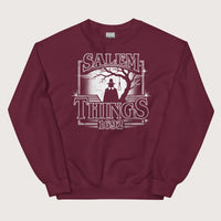 Maroon Salem Things 1692 Sweatshirt - history buff gift by HistoHead