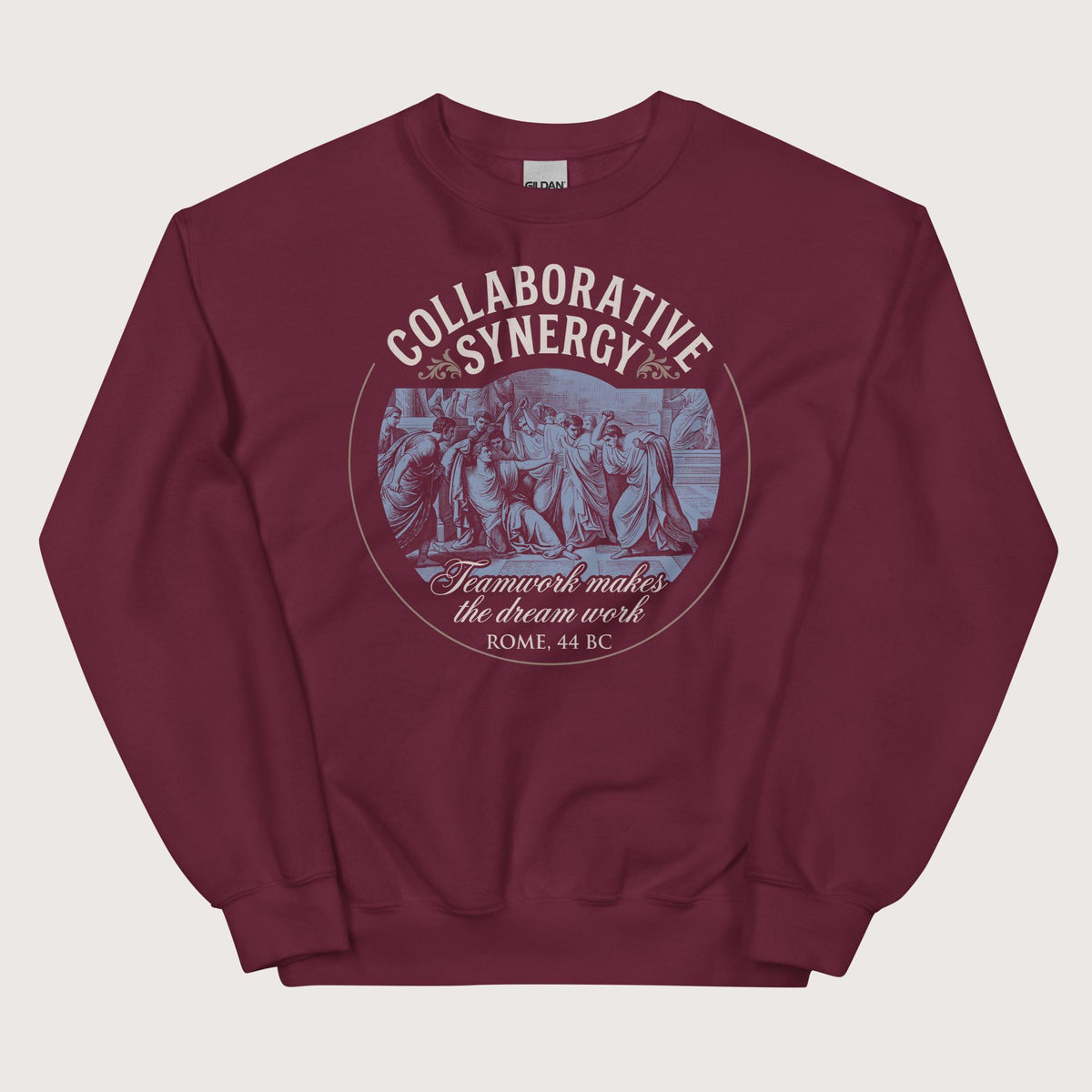 Maroon Collaborative Synergy Sweatshirt - history buff gift by HistoHead