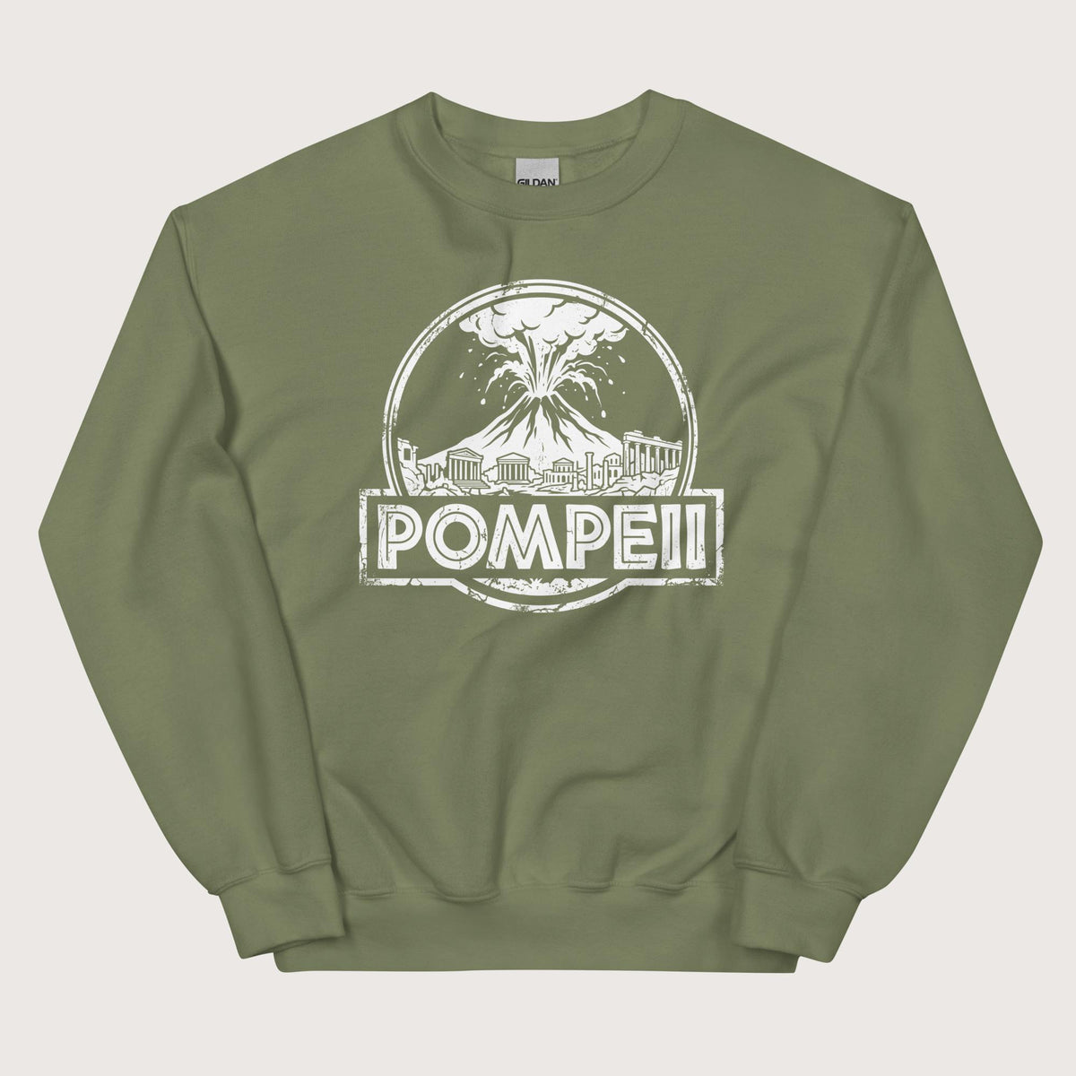 Military Green Pompeii Sweatshirt - history buff gift by HistoHead