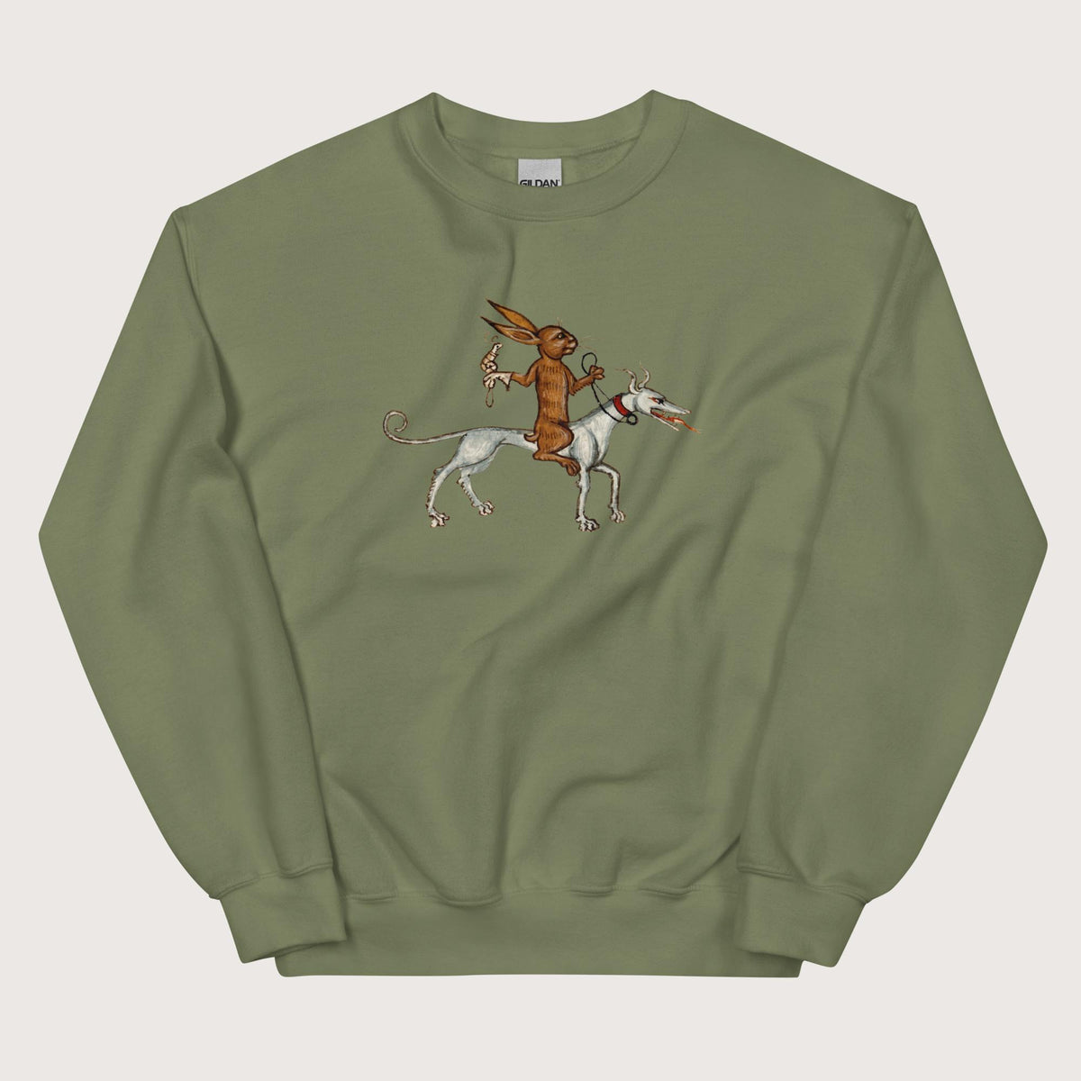 Military Green On a Quest Sweatshirt - history buff gift by HistoHead