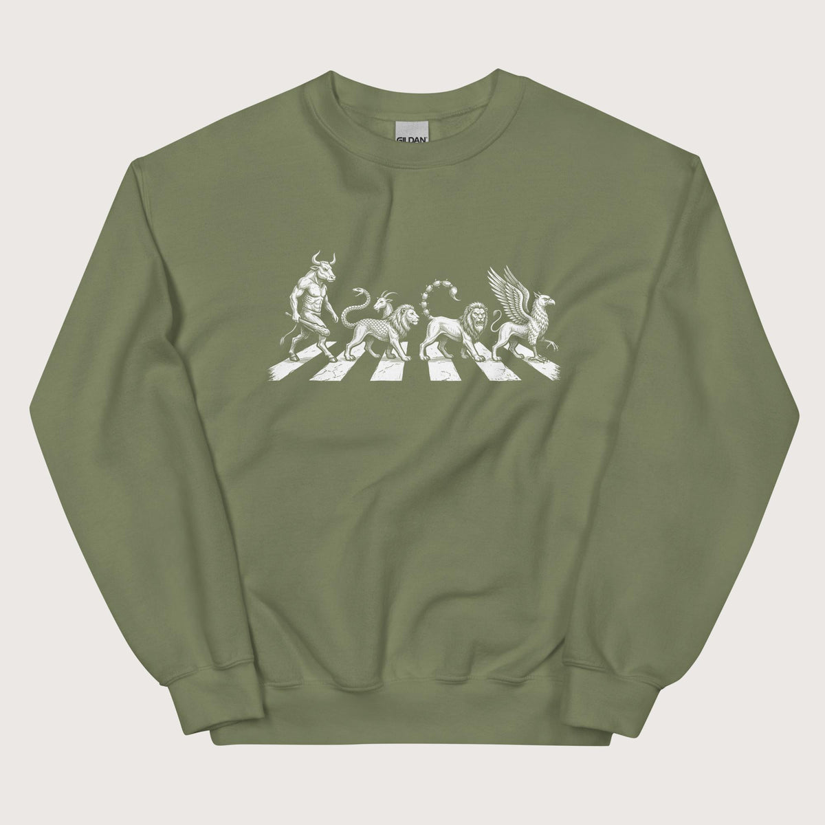 Military Green Beast Road Sweatshirt - history buff gift by HistoHead