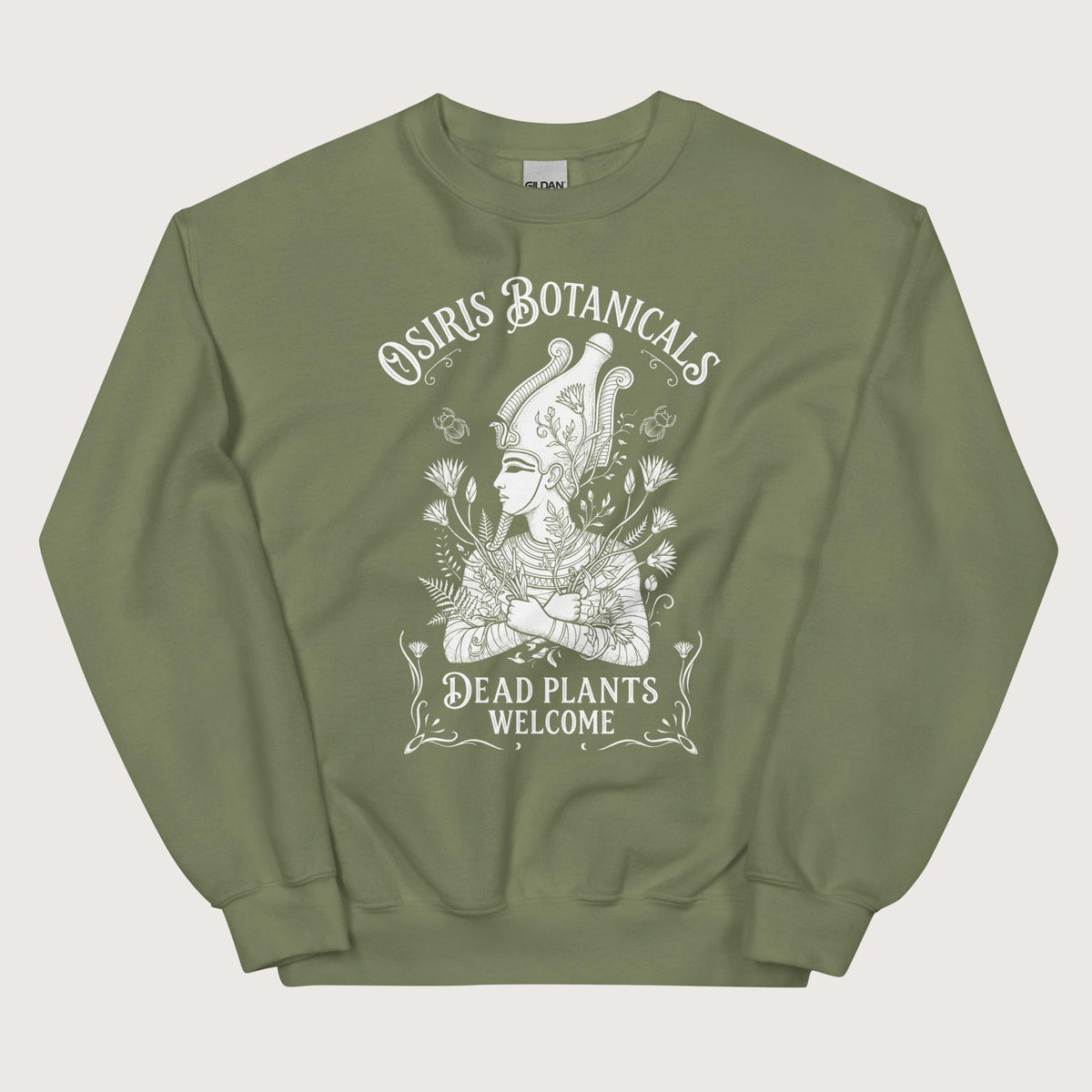 Military Green Osiris Botanicals Sweatshirt - history buff gift by HistoHead