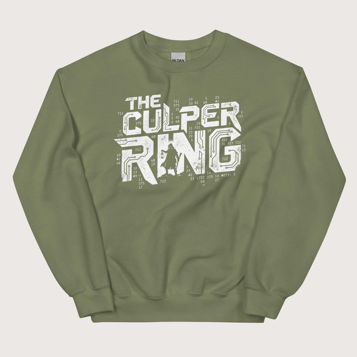 Military Green The Culper Ring Sweatshirt - history buff gift by HistoHead