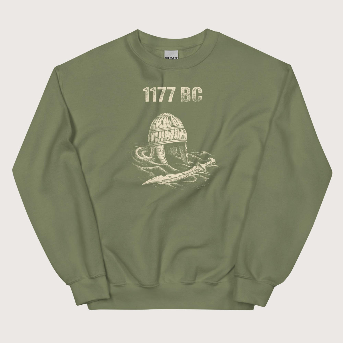 Military Green 1177 BC Sweatshirt - history buff gift by HistoHead