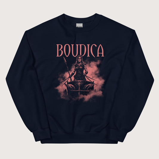 Navy Boudica Warrior Queen Sweatshirt - history buff gift by HistoHead
