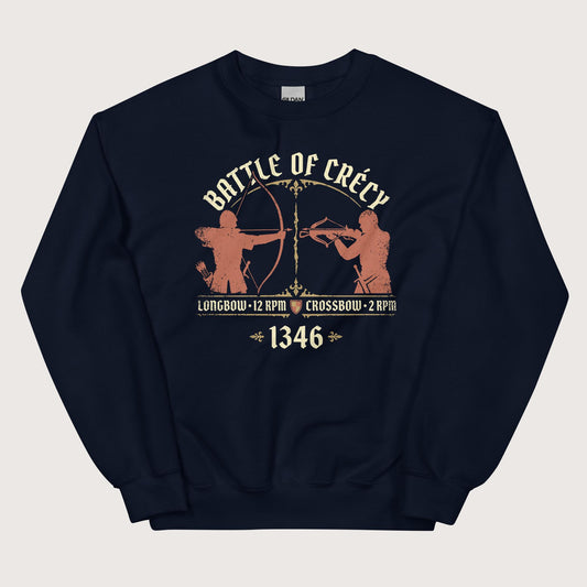 Navy Battle of Crecy 1346 Sweatshirt - history buff gift by HistoHead