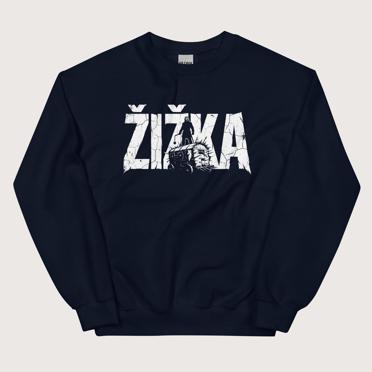 Navy Jan Žižka Sweatshirt - history buff gift by HistoHead