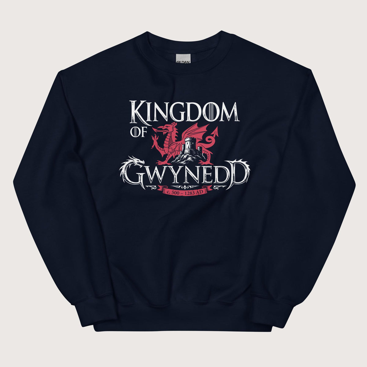 Navy Kingdom of Gwynedd Sweatshirt - history buff gift by HistoHead