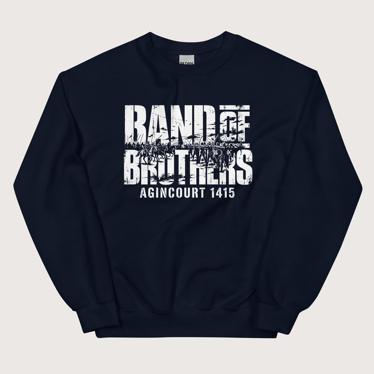 Navy Band of Brothers Agincourt 1415 Sweatshirt - history buff gift by HistoHead